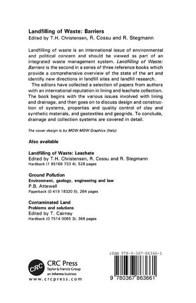 Produktbild: Landfilling of Waste