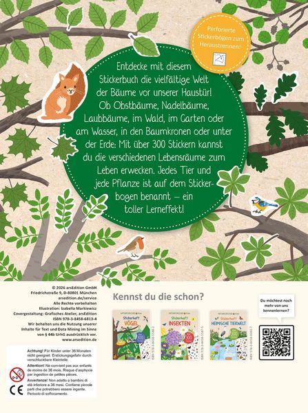 Produktbild: Naturforscher-Kids &ndash; Stickerheft B&auml;ume