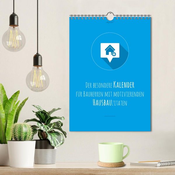Produktbild: vollgeherzt: Der besondere Kalender f&uuml;r Bauherren mit motivierenden Hausbauzitaten (Wandkalender 2026 DIN A4 hoch), CALVENDO Monatskalender