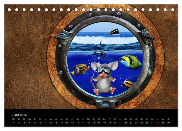 Produktbild: Hier ist die Maus zuhaus' (Tischkalender 2026 DIN A5 quer), CALVENDO Monatskalender