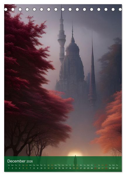 Produktbild: Epic Wanderings (Desk Calendar 2026 DIN A5 portrait), CALVENDO 12 Month DeskCalendar