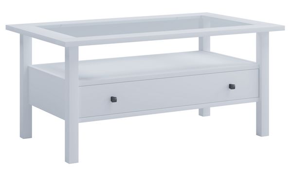 Produktbild: Holz Sofatisch Couchtisch Schublade Lingis L