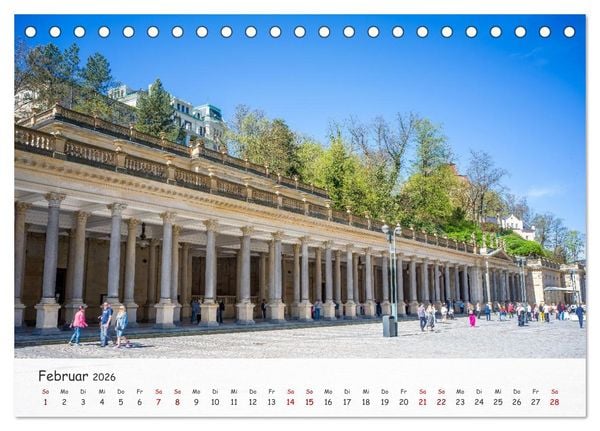 Produktbild: Karlsbad / Karlovy Vary - Kleinod im Westb&ouml;hmischen B&auml;derdreieck (Tischkalender 2026 DIN A5 quer), CALVENDO Monatskalender
