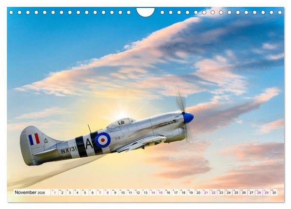 Produktbild: Modellflugzeuge in ACTION (Wandkalender 2026 DIN A4 quer), CALVENDO Monatskalender