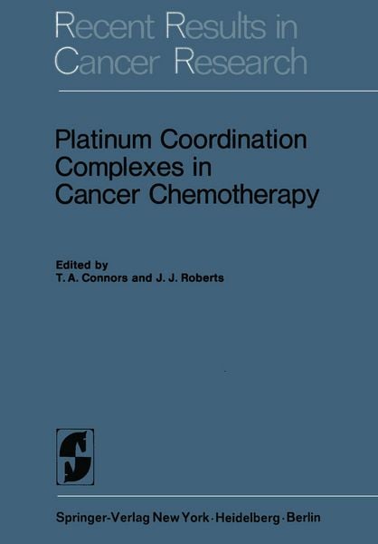 Produktbild: Platinum Coordination Complexes in Cancer Chemotherapy