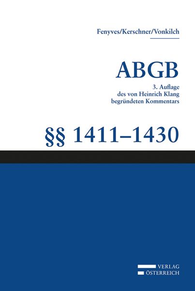 Produktbild: Gro&szlig;kommentar zum ABGB - Klang Kommentar