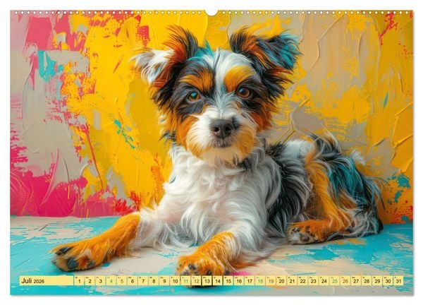 Produktbild: Tiere im Pop Art Kleid (hochwertiger Premium Wandkalender 2026 DIN A2 quer), Kunstdruck in Hochglanz