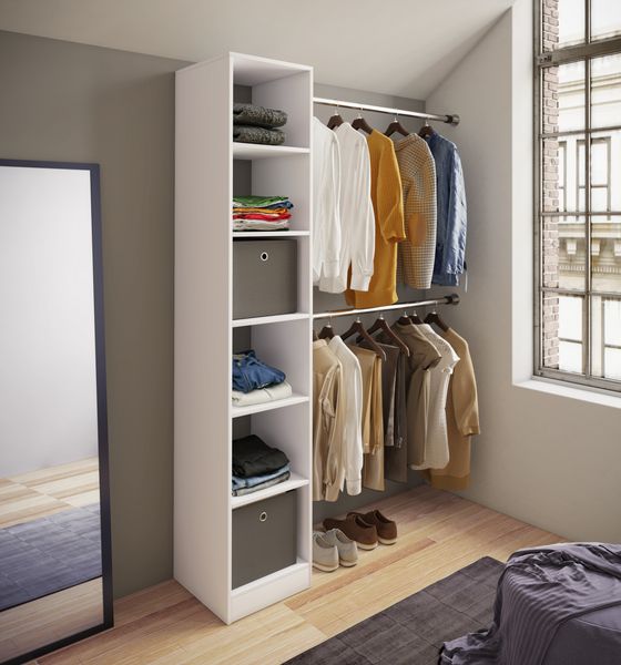 Produktbild: Offener Kleiderschrank Dachschr&auml;gen Regal Dacholll