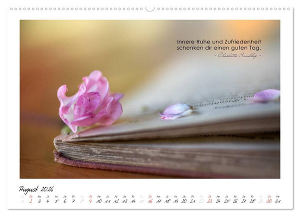 Produktbild: Mit guten Gedanken durch das Jahr (hochwertiger Premium Wandkalender 2026 DIN A2 quer), Kunstdruck in Hochglanz