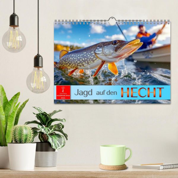 Produktbild: Jagd auf den Hecht (Wandkalender 2026 DIN A4 quer), CALVENDO Monatskalender