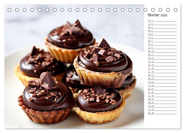 Produktbild: Plaisirs interdits (Calendrier de bureau 2026 DIN A5 vertical), CALVENDO calendrier mensuel