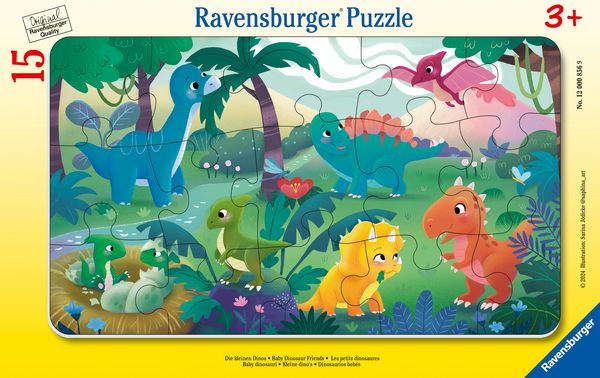 Produktbild: Kinderpuzzle 15 Teile - Die kleinen Dinos