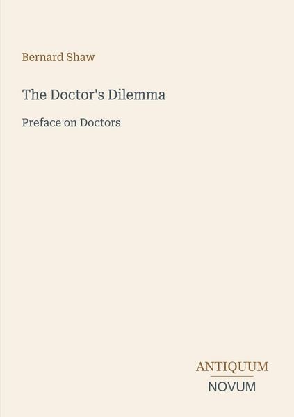 Produktbild: The Doctor's Dilemma