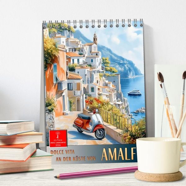 Produktbild: Dolce Vita an der K&uuml;ste von Amalfi (Tischkalender 2026 DIN A5 hoch), CALVENDO Monatskalender