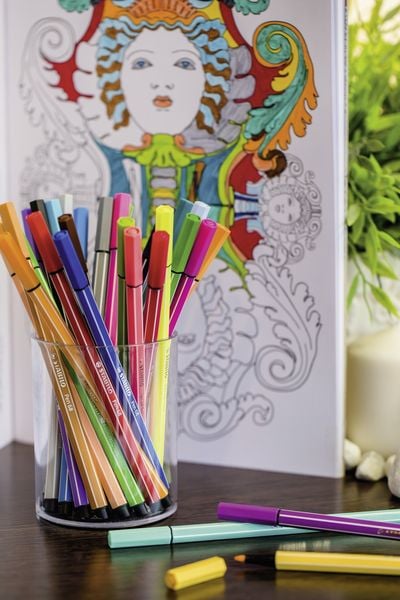 Produktbild: STABILO Premium-Filzstift -   Pen 68 - 30er Pack - mit verschiedenen Farben inklusive 6 Neonfarben