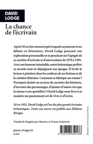 Produktbild: La chance de l'&eacute;crivain