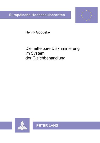 Produktbild: Die mittelbare Diskriminierung im System der Gleichbehandlung