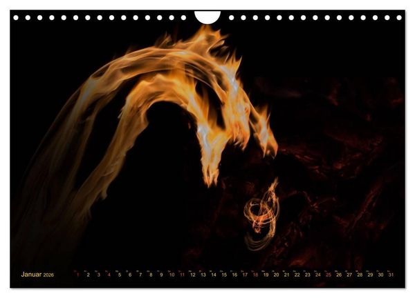 Produktbild: Feuerdrache (Wandkalender 2026 DIN A4 quer), CALVENDO Monatskalender