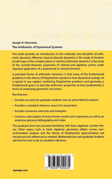 Produktbild: The Arithmetic of Dynamical Systems