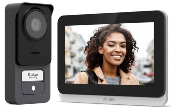 Philips WelcomeEye Connect 3 Video-Türsprechanlage WLAN Komplett-Set 1 Familienhaus