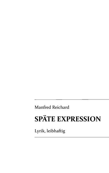 Produktbild: Sp&auml;te Expression