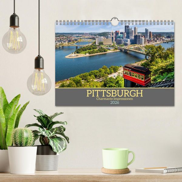 Produktbild: PITTSBURGH Charmante Impressionen (Wandkalender 2026 DIN A4 quer), CALVENDO Monatskalender