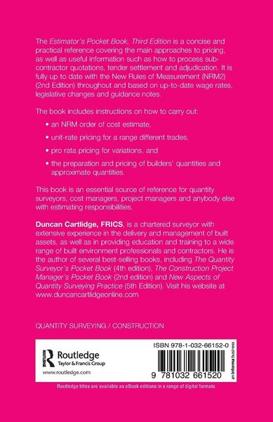 Produktbild: Estimator's Pocket Book