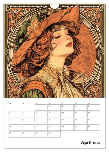 Produktbild: Eleganz der Epoche (Wandkalender 2026 DIN A4 hoch), CALVENDO Monatskalender