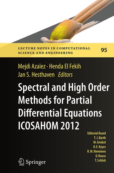 Produktbild: Spectral and High Order Methods for Partial Differential Equations - ICOSAHOM 2012