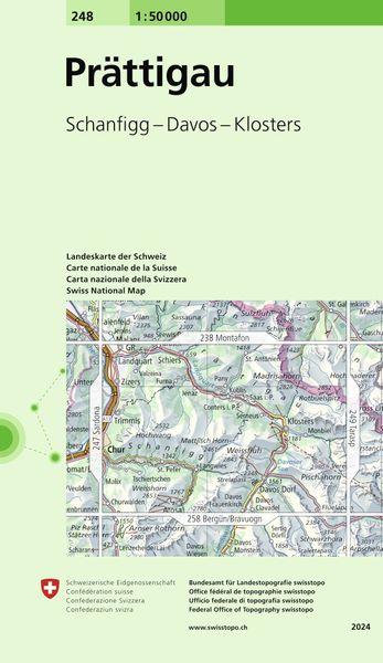 Swisstopo 1 : 50 000 Prattigau, Sonstige von , Swisstopo, 9783302002484