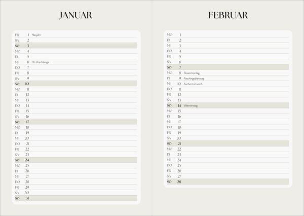 Produktbild: Taschenkalender A5 2027: Bl&uuml;tenmotiv, bestickt, rosa