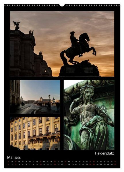 Produktbild: Die Hofburg zu Wien (hochwertiger Premium Wandkalender 2026 DIN A2 hoch), Kunstdruck in Hochglanz