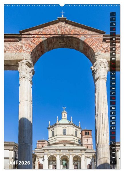 Produktbild: MAILAND Prachtvolle Impressionen (hochwertiger Premium Wandkalender 2026 DIN A2 hoch), Kunstdruck in Hochglanz