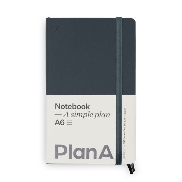 Produktbild: Notizbuch A6 Softcover Cool Coal Liniert, 128 Seiten