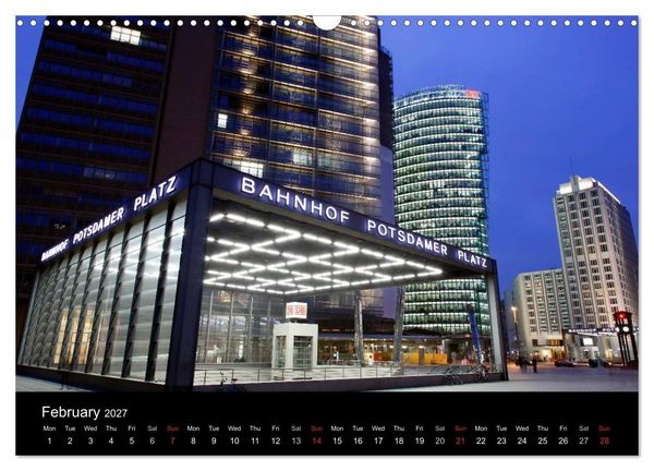 Produktbild: Evening Walk through Berlin (Wall Calendar 2027 DIN A3 landscape), CALVENDO 12 Month Wall Calendar