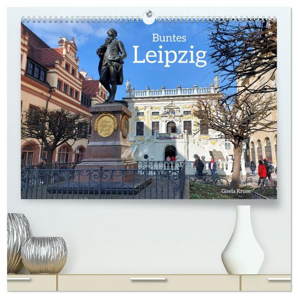 Produktbild: Buntes Leipzig (hochwertiger Premium Wandkalender 2026 DIN A2 quer), Kunstdruck in Hochglanz