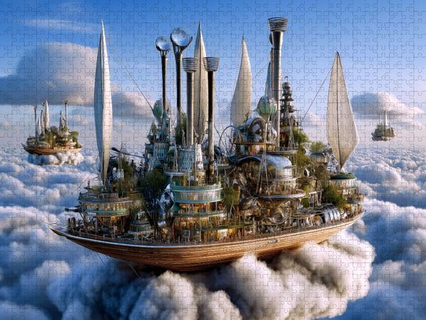 Produktbild: CALVENDO Puzzle Windhafen der L&uuml;fte | 1000 Teile Lege-Gr&ouml;&szlig;e 64x48cm Foto-Puzzle f&uuml;r gl&uuml;ckliche Stunden