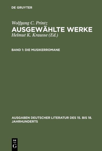 Produktbild: Die Musikerromane