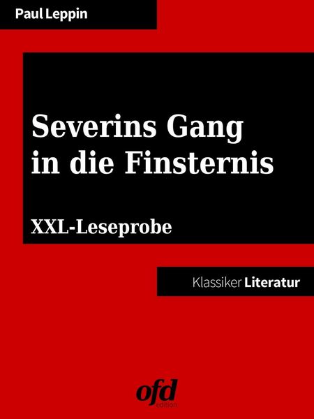 Produktbild: XXL-Leseprobe: Severins Gang in die Finsternis
