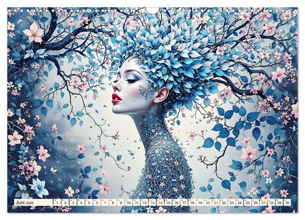 Produktbild: Florale Verwandlung (Wandkalender 2026 DIN A3 quer), CALVENDO Monatskalender