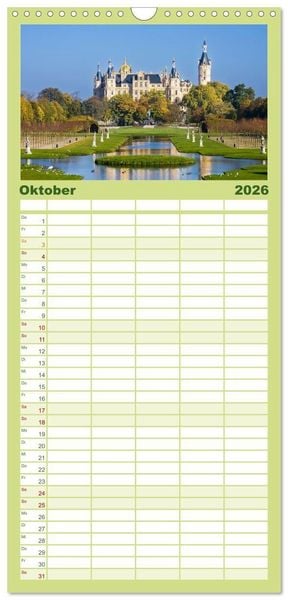Produktbild: Familienplaner 2026 - Mecklenburg &ndash; Vorpommern, Sch&ouml;nheiten im Land der Ostseek&uuml;ste mit 5 Spalten (Wandkalender, 21 x 45 cm) CALVENDO