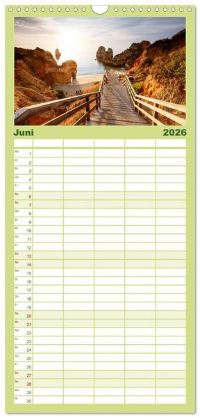 Produktbild: Familienplaner 2026 - Traumhafte Wege - Matteo Colombo mit 5 Spalten (Wandkalender, 21 x 45 cm) CALVENDO