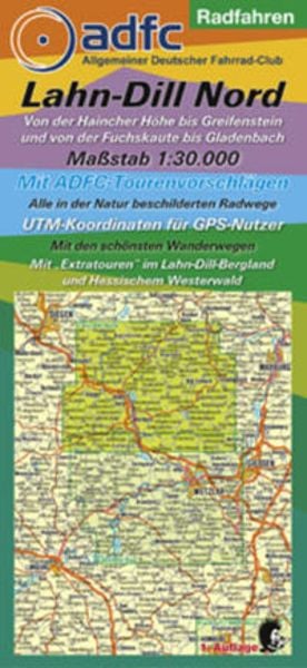 Lahn-Dill Nord Radfahren 1 : 30 000, Sonstige von Michael Messer, Meki Landkarten, 978-3-931273-59-0