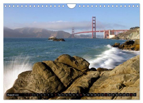 Produktbild: SAN FRANCISCO Kaliforniens Traummetropole (Wandkalender 2026 DIN A4 quer), CALVENDO Monatskalender