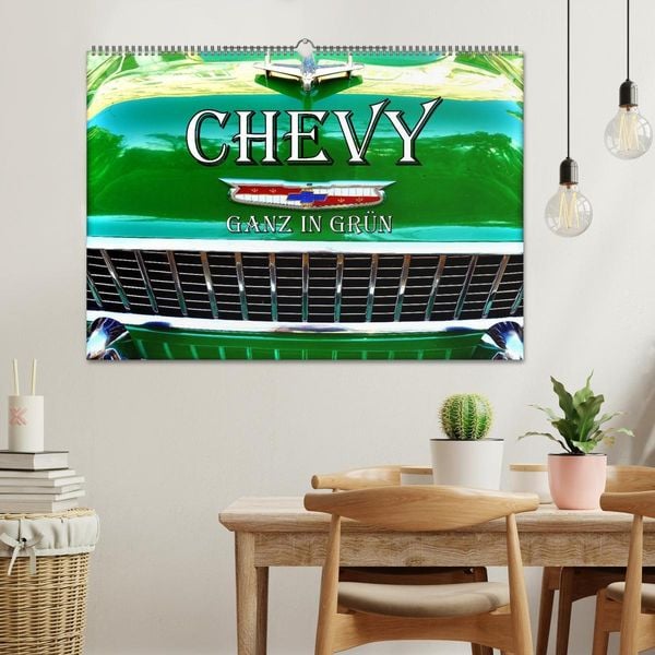 Produktbild: CHEVY - Ganz in Gr&uuml;n (Wandkalender 2026 DIN A2 quer), CALVENDO Monatskalender