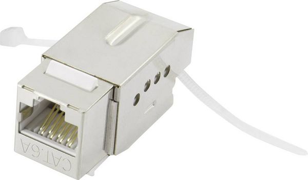 Produktbild: Renkforce RJ45-Einbaumodul Keystone CAT 6a KS10