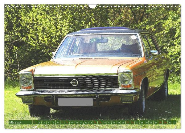 Produktbild: Opel Oldtimer mit dem Blitz (Wandkalender 2026 DIN A3 quer), CALVENDO Monatskalender