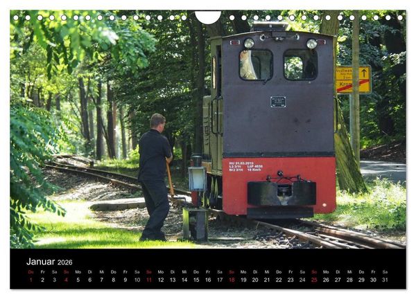 Produktbild: Waldeisenbahn Bad Muskau (Wandkalender 2026 DIN A4 quer), CALVENDO Monatskalender