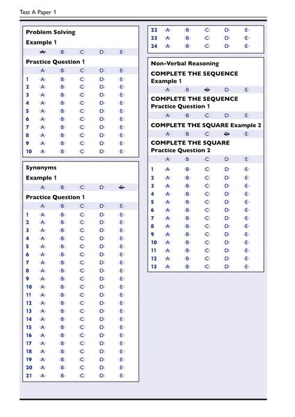 Produktbild: Collins 11+ - 11+ Verbal Reasoning, Non-Verbal Reasoning & Maths Practice Papers Book 2 (Bumper Book with 4 Sets of Tests)