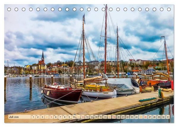 Produktbild: Sch&ouml;ne H&auml;fen in Deutschland von Greetsiel bis Lindau (Tischkalender 2026 DIN A5 quer), CALVENDO Monatskalender